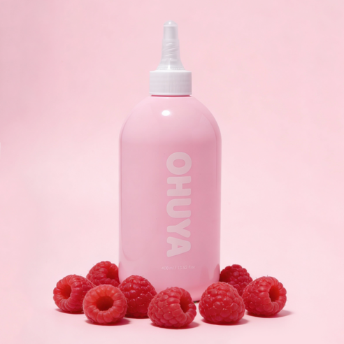 오후아 라즈베리 헤어식초 OHUYA 물광헤어식초 헤어 식초 헤어 에센스, 1개, 400ml