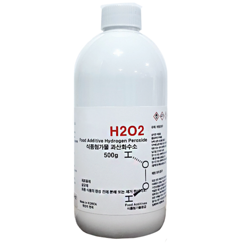 이온유통 식품첨가물등급 과산화수소35% 500g H2O2 1병 - 살균소독제 | 쿠팡