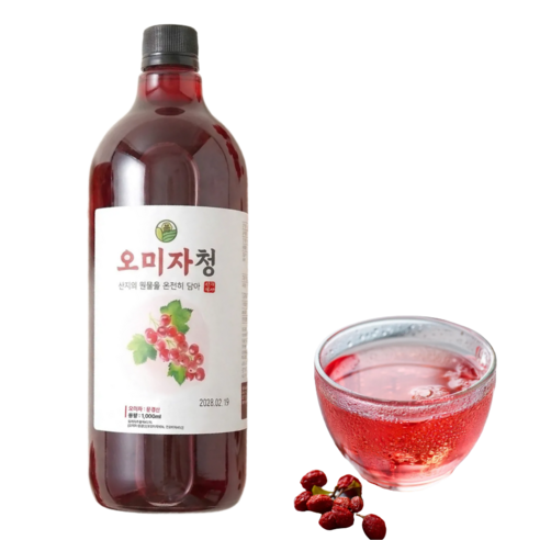 오미자청 문경오미자 오미자원액 오미자엑기스 오미자청원액, 1L, 1개입, 1개