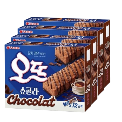 오리온 오뜨 12p 치즈 288g + 쇼콜라 300g 대용량, 300g, 4개
