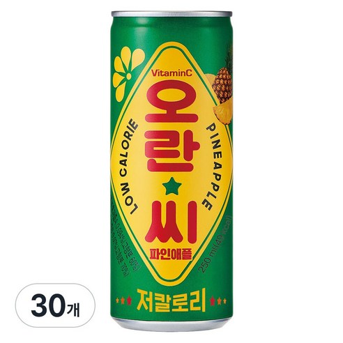 동아오츠카 오란씨 파인애플 캔, 250ml, 30개