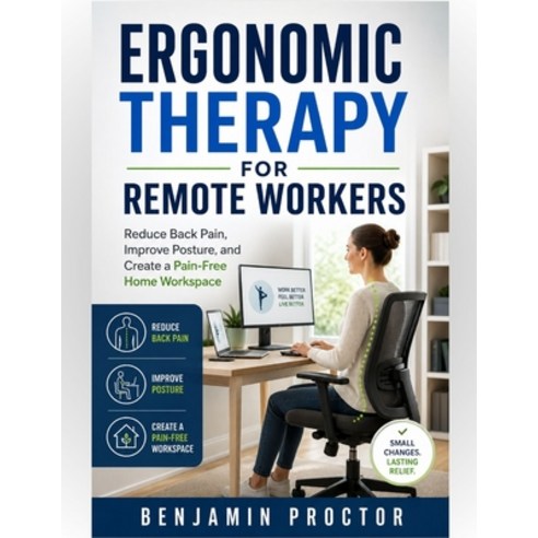 (영문도서)Ergonomic Therapy for Remote Workers: Reduce Back Pain Improve Posture and Cre... Paperback, Independently Published, English, 9798195673550