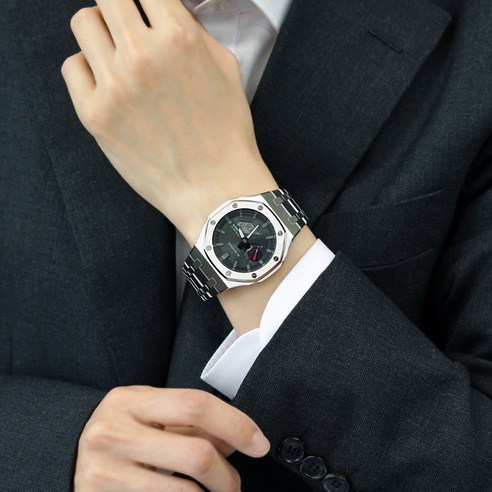 지샥 지얄오크 풀메탈 커스텀 블루투스 터프솔라 전자손목시계 - 시계 | 쿠팡