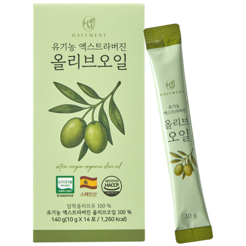 해브먼트 유기농 엑스트라버진 올리브오일 스틱, 1개, 140g