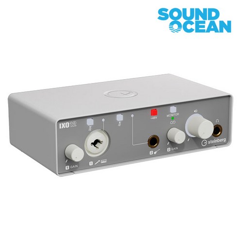 스테인버그 USB 오디오 인터페이스, IXO12 White, 혼합색상