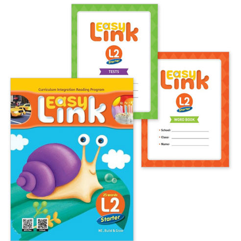 '이지 링크 스타터 2 Easy Link Starter 2 Student Book+Workbook+QR+Tests+Word ...
