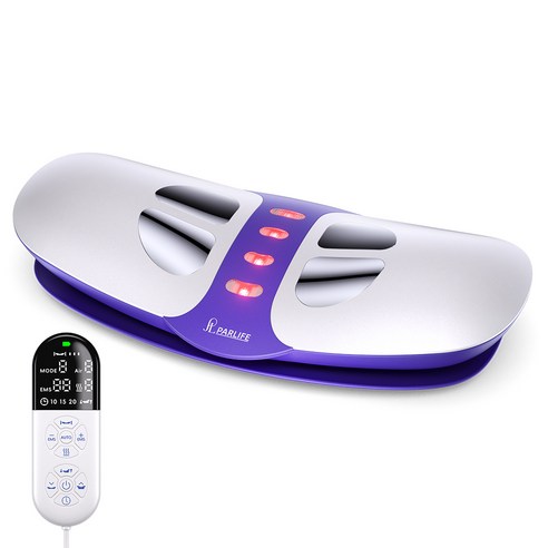 파라이프 허리 마사지기 저주파 EMS 안마기 온열 찜질 스트레칭, 화이트, PL-HD-LT010A