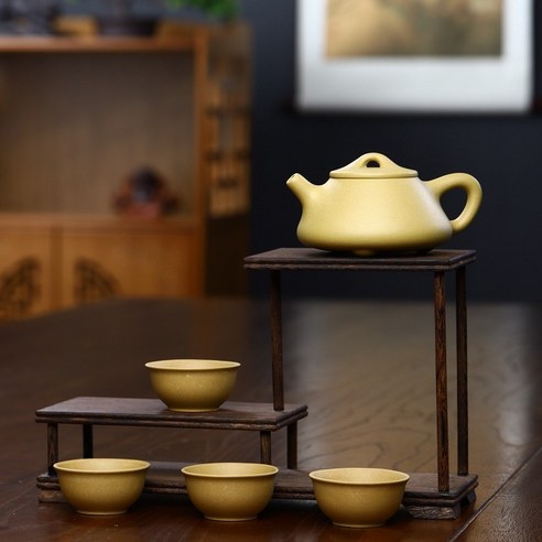 宜興紫砂壺　黄金段泥　高石瓢壺　約150ml 紫砂壺小容量茶壺宜興黃金段泥子冶石瓢壺, 泥小石瓢150ml , 1個