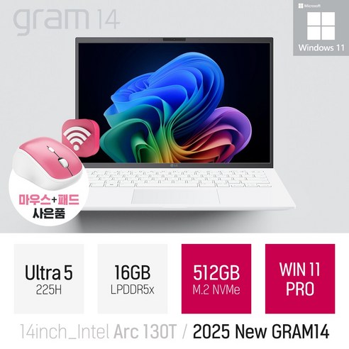 LG 그램 14인치 AI노트북 · 14ZD90T · 512GB · 16GB · WIN11 Pro 사용 장면