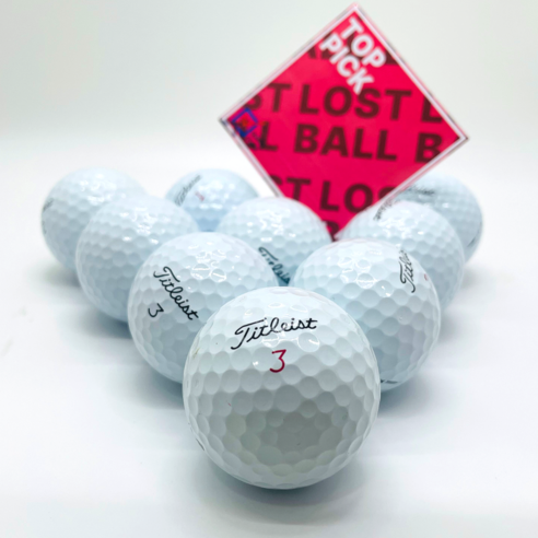 <탑픽> 최강품질보장! 타이틀리스트 PROv1 v1x 특A+급 로스트볼 / 필드라운딩용 특등급, 1개, 10개입, 화이트