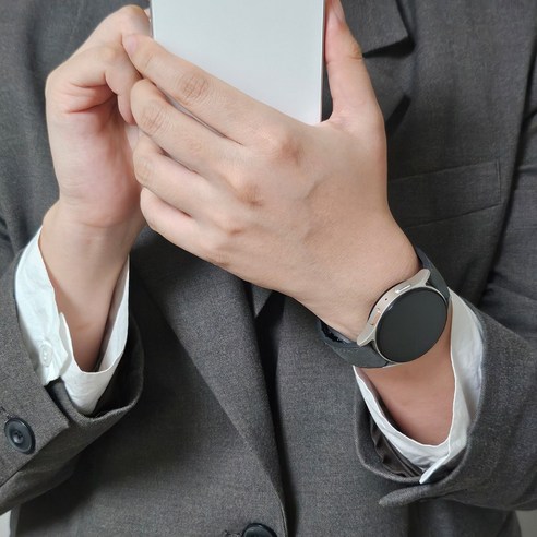 그레너 갤럭시 워치 가죽 스트랩 시계줄 자석 디버클 이미지 4