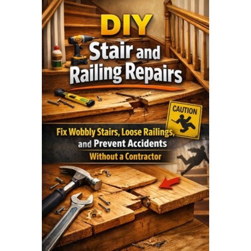 (영문도서)DIY Stair and Railing Repairs: Fix Wobbly Stairs Loose Railings and Prevent Ac... Paperback, Independently Published, English, 9798244425376