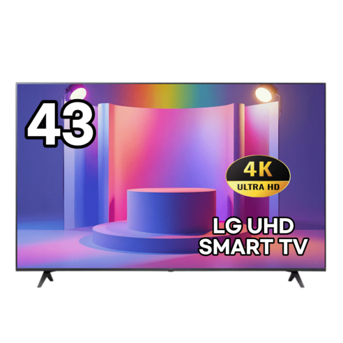 LG TV 109cm(43인치) 울트라 HD 4K LED 스마트 티비 43UT7550 로컬변경, 방문설치, 스탠드형