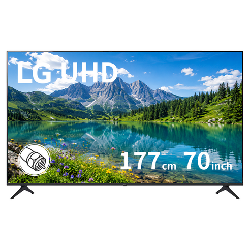 LG 70인치(178cm) 2024년 최신형 프리미엄 스마트 4K UHD TV 70UT7550 국내 OTT 이용 가능, 방문설치, 벽걸이형, 70인치