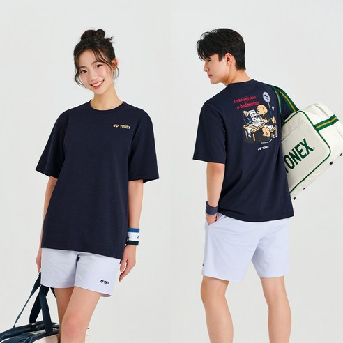 요넥스 티셔츠 261TS058U 남녀공용 오버핏 단체복 배드민턴 상의 오남스포츠
