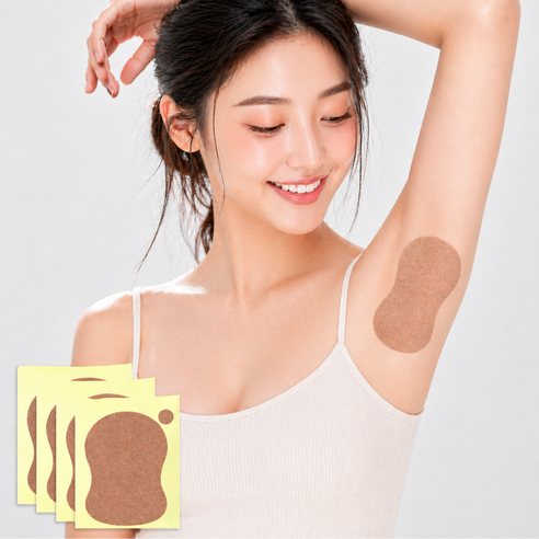 테일스타 땀패치 스티커 겨드랑이 발바닥 땀 흡수 패드, 10개