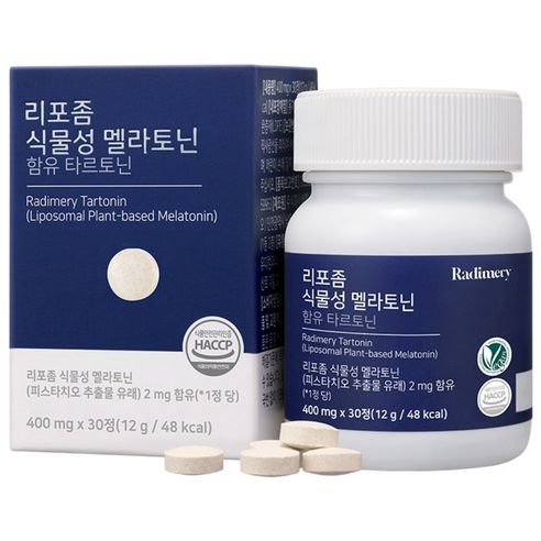 라디메리 리포좀 식물성 멜라토닌 2mg 식약청인증, 1개, 30정