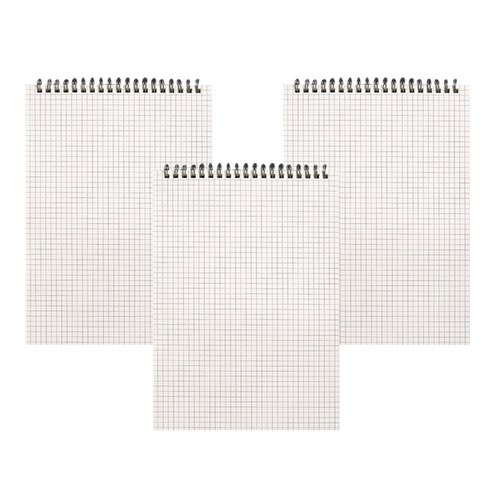 미다스 상철 모눈격자 노트 4종 3개 세트 80매 분량 타임 테이블 플래너 학습용 다이어리 웨이팅 노트, 03 상단 스프링 모눈