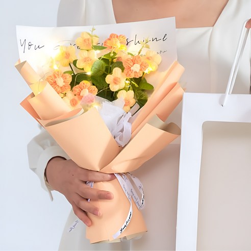 오래도록 간직할 수 있는 포근한 마음, 뜨개꽃다발로 선물하세요.