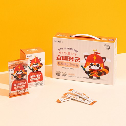 뉴트리아이 효비장군 장건강 효소 비피더스균 키즈 유산균 분말 약국 정품 중박스(30포) 30회분, 1박스 이미지 2