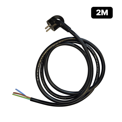 측면접지 전원코드 220V 2m 2.5SQ 수리용 플러그 작업등 전선 DIY, 검정색, 2.5sq 2m, 1개