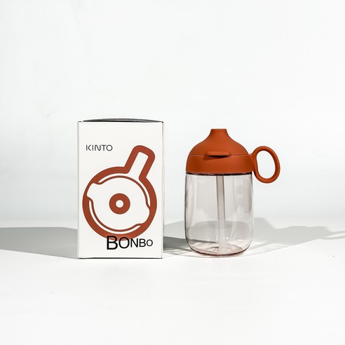 킨토 본보 텀블러 유아용 빨대물컵 260ml 오렌지 정품박스 포함, 1개