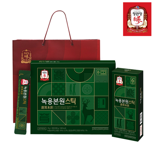 정관장 녹용본원스틱 30p + 쇼핑백, 300g, 1개