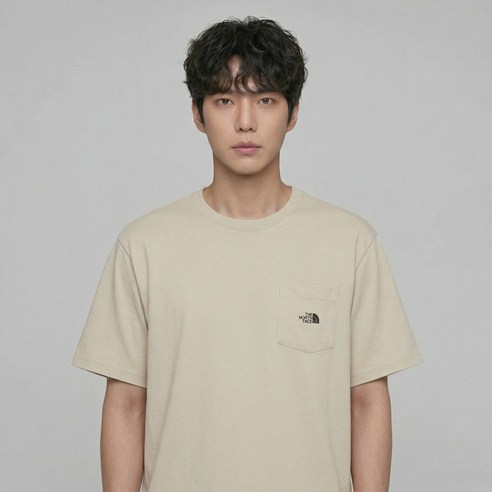노스페이스 26S/S 남성 반팔티 포켓 기본핏 데일리 티셔츠 전국 매장 A/S가능