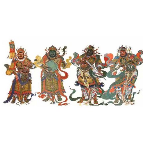 사천왕 탱화 그림 불교 사원 불당 불화 액자 인테리어, 사천왕 그림 45X..., 1개 - 불교 용품 | 쿠팡