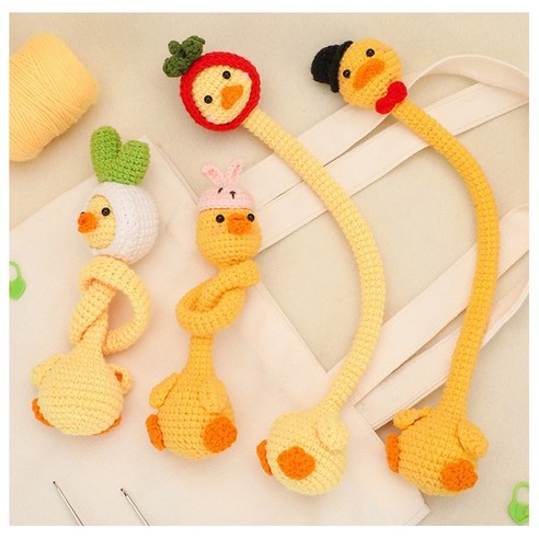 비큐리어스 DIY 코바늘 키트 쭉쭉이오리 4종 컬렉션, 토마토쭉쭉이오리, 1개