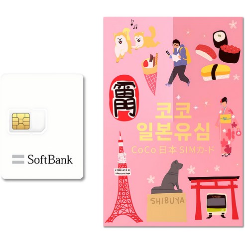 SoftBank 코코 일본유심 개봉기 | 실사용 후기 - 상품 이미지 1