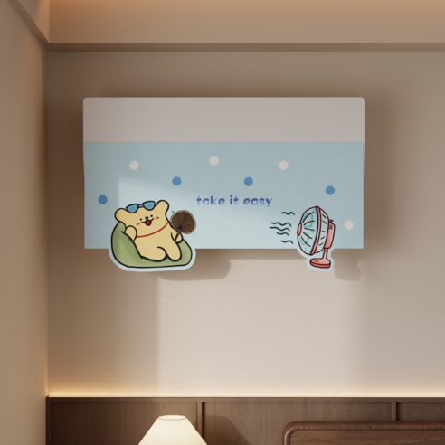 직바람 차단 필수템 에어컨 바람막이+ 벨크로 세트, 1개, 패턴6