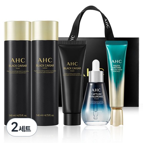 AHC 블랙 캐비어 유스 리츄얼 케어 5종 세트 솔직 후기 | 피부 타입별 분석 - 상품 이미지 1