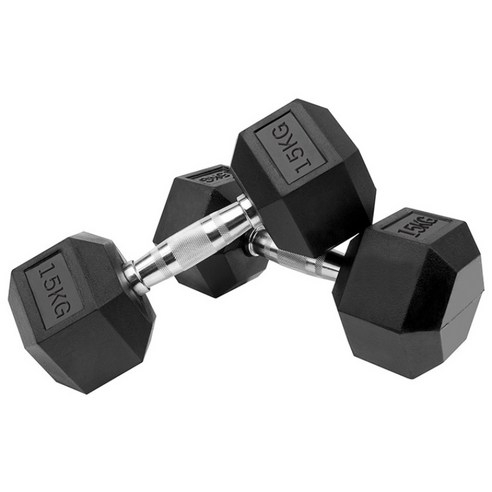 홈짐 홈트 PEV 헥사곤 덤벨 육각 아령, 1개, 15kg