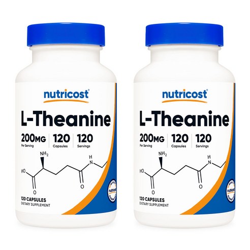 뉴트리코스트 L-테아닌 200mg 120캡슐 2병 120정, 2개 솔직 후기 | 실사용자 리뷰 분석 썸네일