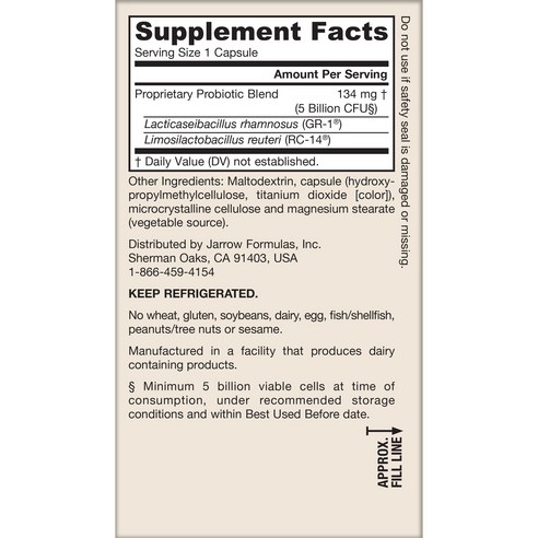 재로우 우먼스 펨 도피러스 유산균 캡슐 후기 분석 - 4개 세트 구성