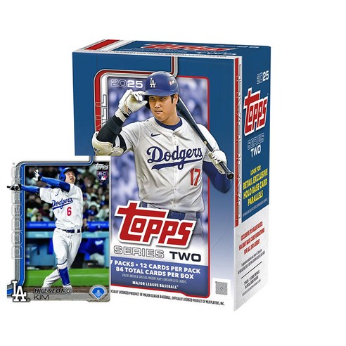 MLB 메이저리그 스포츠카드 2025 Topps 시리즈2 밸류 1박스 이정후 김혜성 오타니, 1개