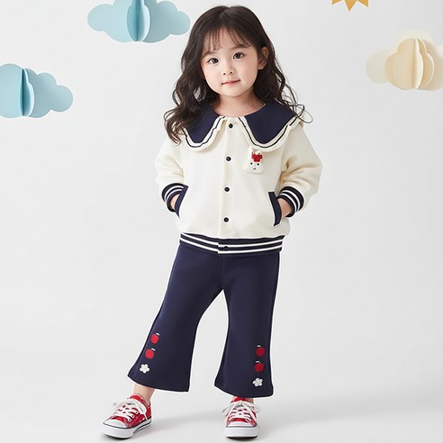 몽실이 세일러 카라 여아 상하복 아동 어린이 자매룩 가을 외출복