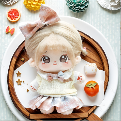 모카돌 20cm솜인형옷 핑크 블루 스쿨룩, 1개, 20cm