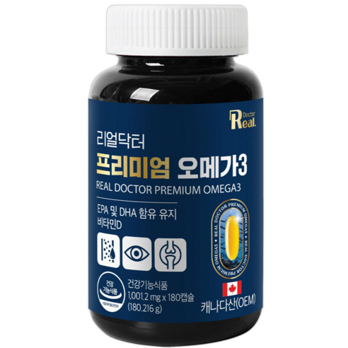 리얼닥터 캐나다산 프리미엄 오메가3 180캡슐 (6개월분) CANADA ... 솔직 후기 | 실사용자 리뷰 분석 썸네일