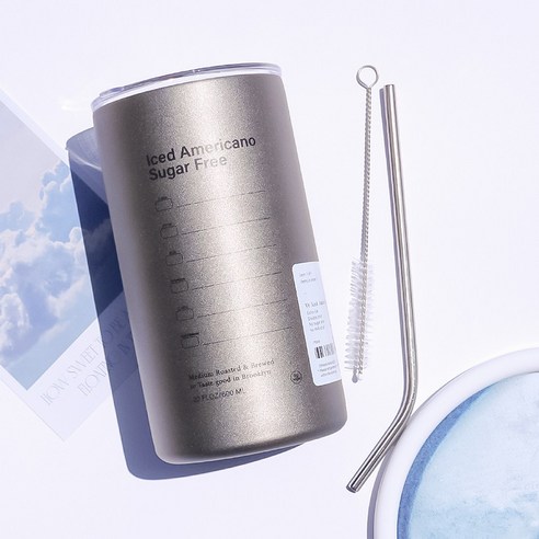 올인원 스텐 텀블러 휴대용 보온 캠핑용 보냉컵 차량용 다용도컵 600ml, 텀블러 매트스틸