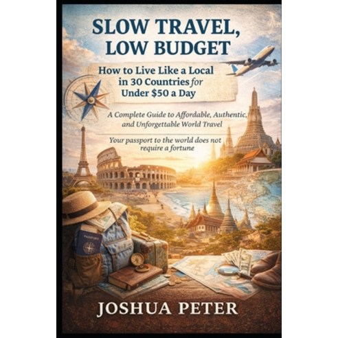 (영문도서)Slow Travel Low Budget: How to Live Like a Local in 30 Countries for Under $50... Paperback, Independently Published, English, 9798252039756
