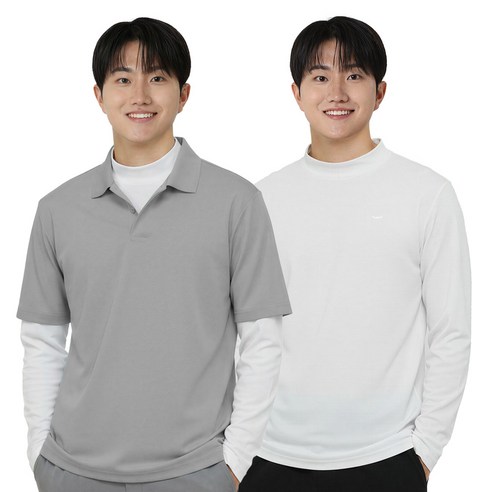 아소트 남성 쿨링 반목티 기능성 긴팔 스포츠 골프웨어 등산 작업복 이너 티셔츠