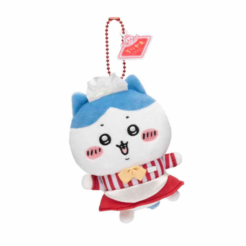 치이카와 레스토랑 카페 시리즈 웨이트리스 마스코트, 1개, 하치와레, 11cm