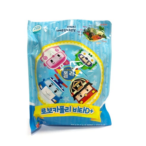 다산헬스팜 로보카폴리 비타D+ 복숭아맛 50정 1개