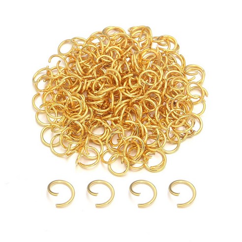 [SW] (350개입) 대용량 튼튼한 오픈 오링 350pcs, 8mm골드, 1개