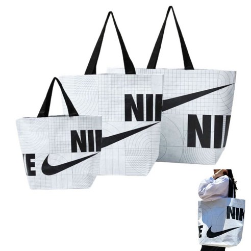 나이키 로고 리유저블백 쇼핑백 가방세트 브리니코 양말 증정