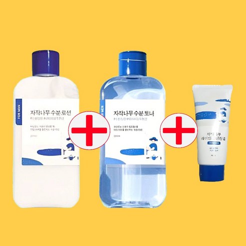 라운드랩 포 맨 자작나무 토너/로션 2종세트 (+클렌저40ml 증정), 1개, 200ml