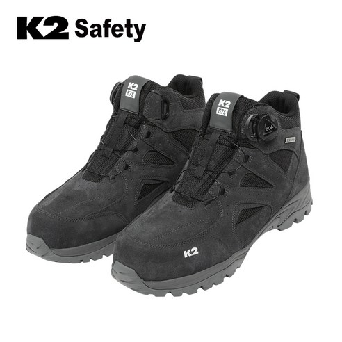 K2 Safety K2-67S BK 블랙 6인치 보아 다이얼 안전화