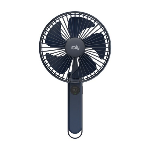 스플리 에어리즈 빅팬 폴딩 접이식 무선 핸디 휴대용 선풍기, 네이비, SP-AIR-RIZ